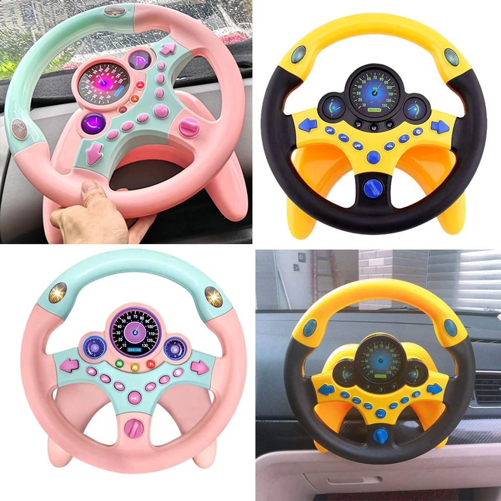 2 шт. имитация руля со пилотом светодиодный светильник база для детей игрушечный