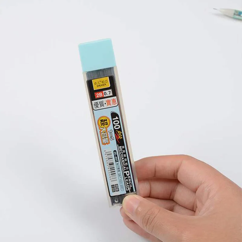 100 шт./кор. механический карандаш свинцовый замена 0 5 мм/0 7 мм 2B сердечник для детей