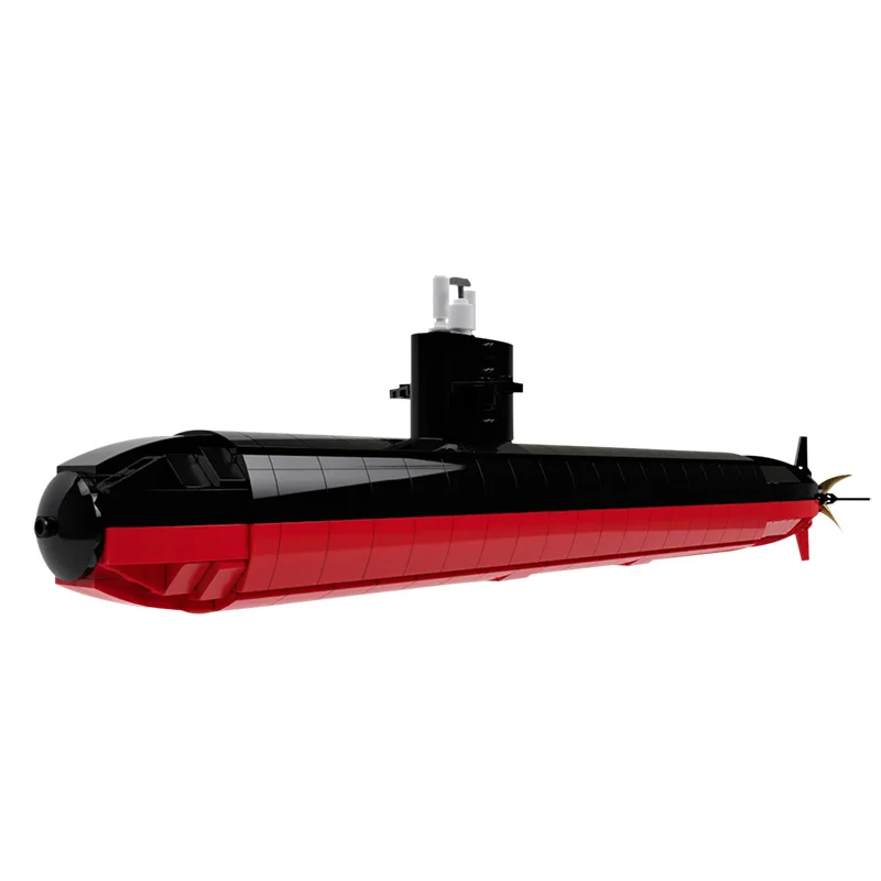 MOC Военная ядерная подводная лодка морские корабли корабль строительные блоки