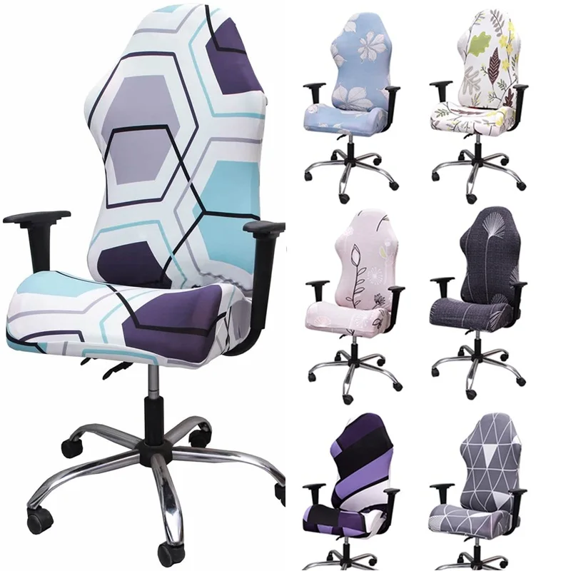 

Gamer Chair Cover Stretch Spandex Office Game Reclining Racing Gaming Computer Chair Covers Relax Club Armchair Seat Slipcovers