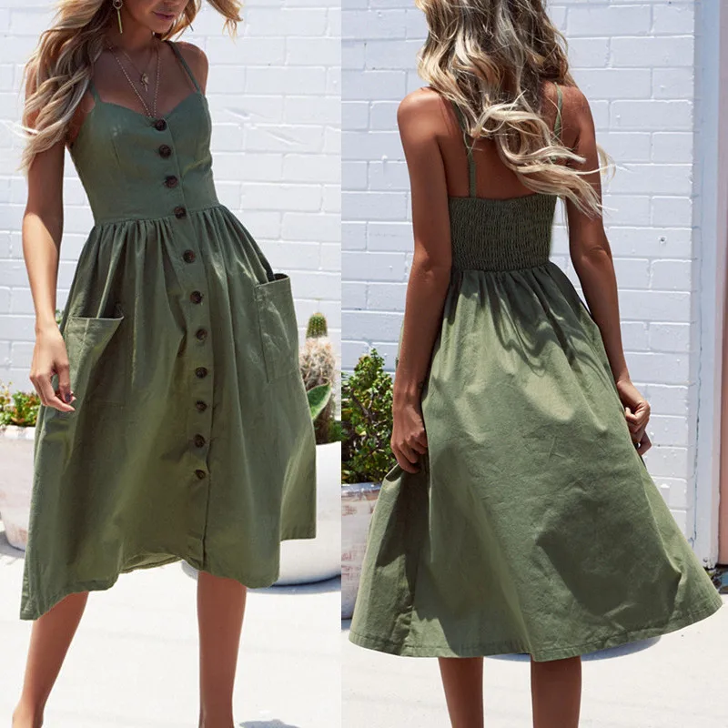 

Summer 2020 Sleeveless Casual Wear Stripe New Dress Sexy Bohemian Stripe Beach Ribbon Bigsweety