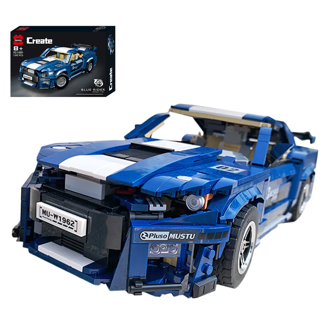 

1623Pcs Static Version MOC 1:10 Sports Car Bricks Small Particle DIY Building Block Model Children Educational Toy Birthday Gift