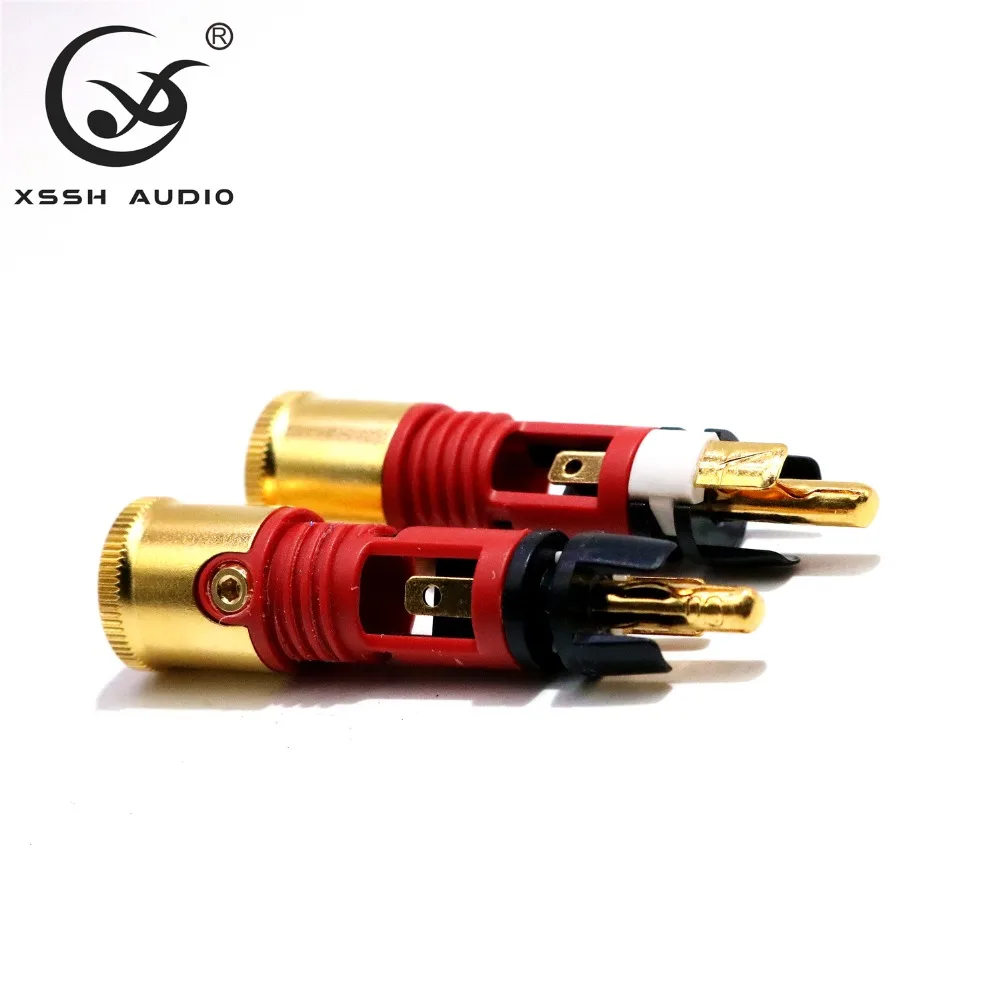 XSSH аудио 4 шт. WBT-0110Cu nextgen signature RCA набор из 4 шт. медный высококачественный разъем штекер