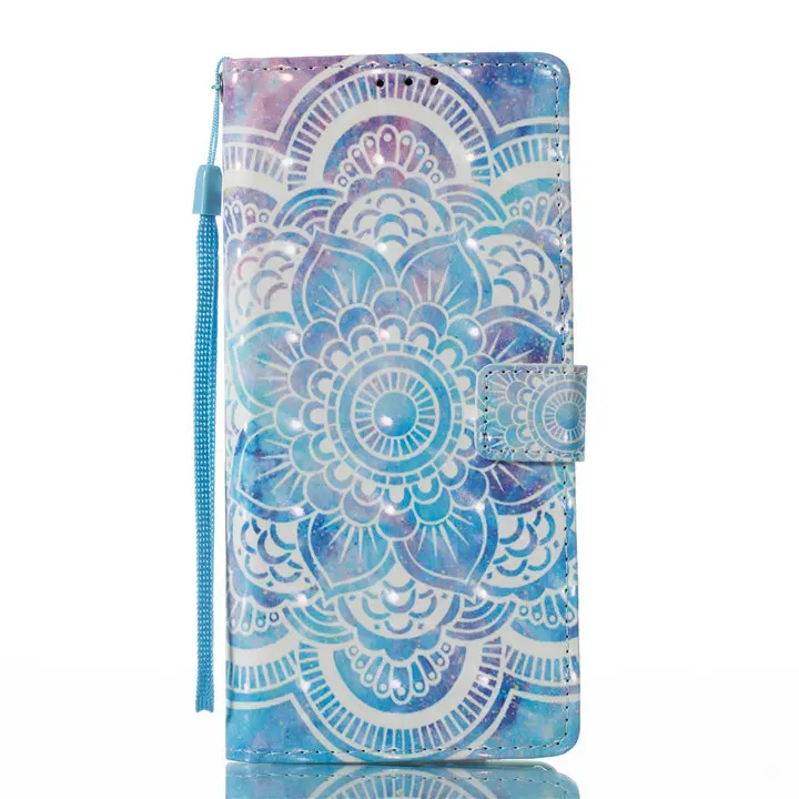 Mandala Чехол для samsung Galaxy Note8 S8 плюс S7 S6 край S5 A3 A5 J3 J5 J7 чехол роскошный защитный чехол-книжка из искусственной кожи Модные Coque D03E - Цвет: Mandala
