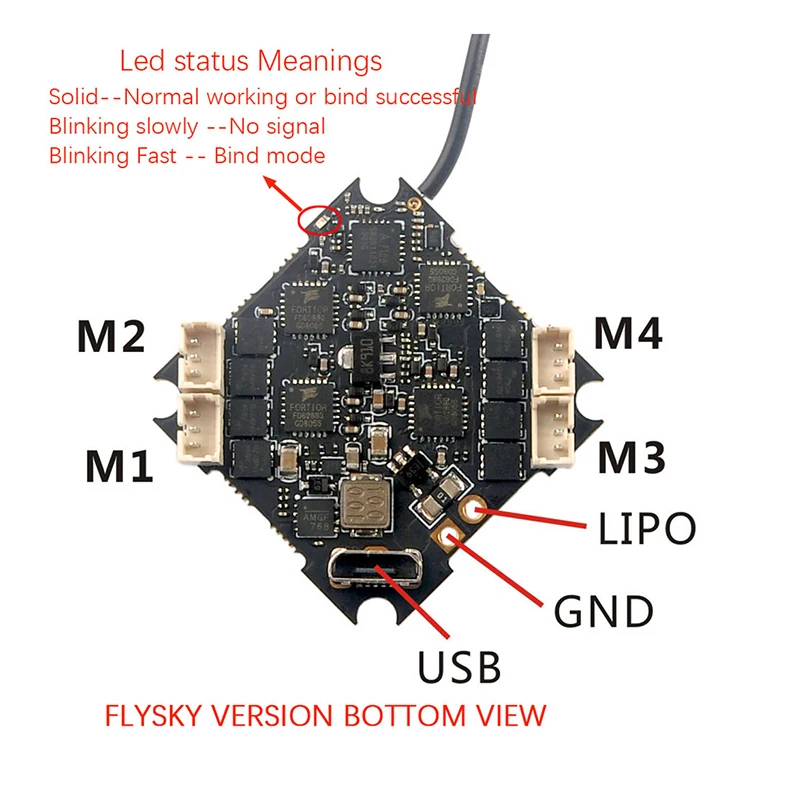Happymodel F4 PRO V3.0 Контроллер полета Blheli_S 10A 2-4S бесщеточный ESC для Frsky Flysky приемник для Cinecan 4K Дрон