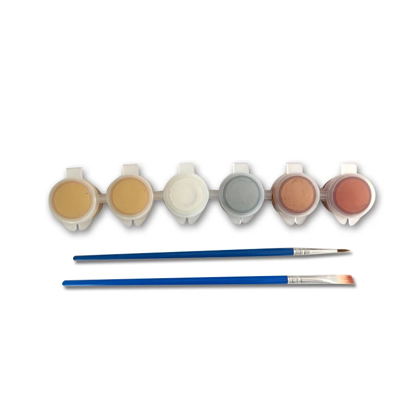

30ml 6x5ml colors suit Acrylic Paint Gold Silver Bronze DIY Hand Painted Cement Painting Metallic Waterproof Pigment