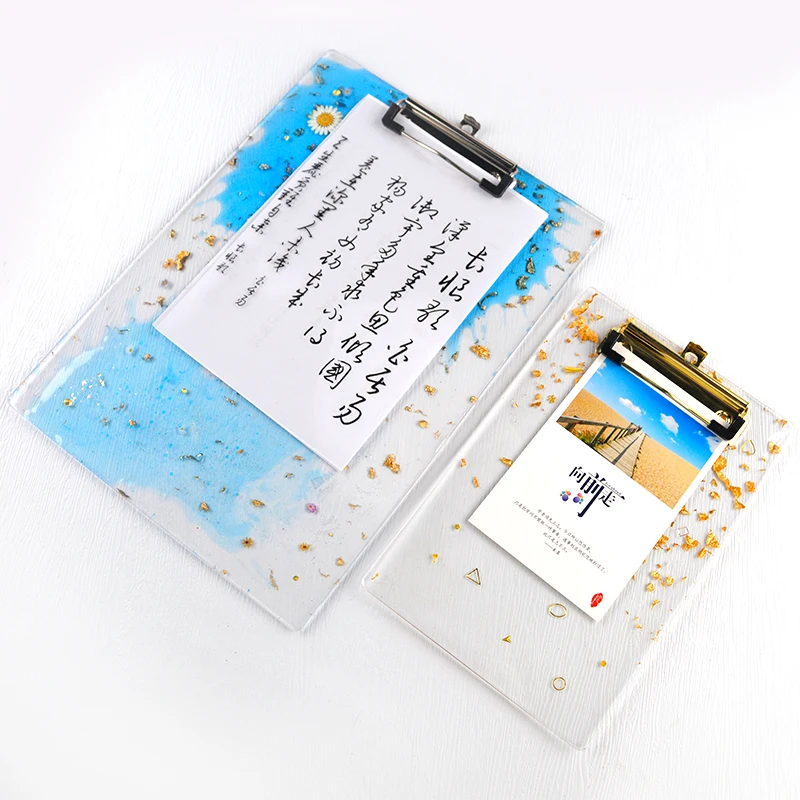 Блестящий полимерная папка доска для рисования силиконовые формы золото Фольга