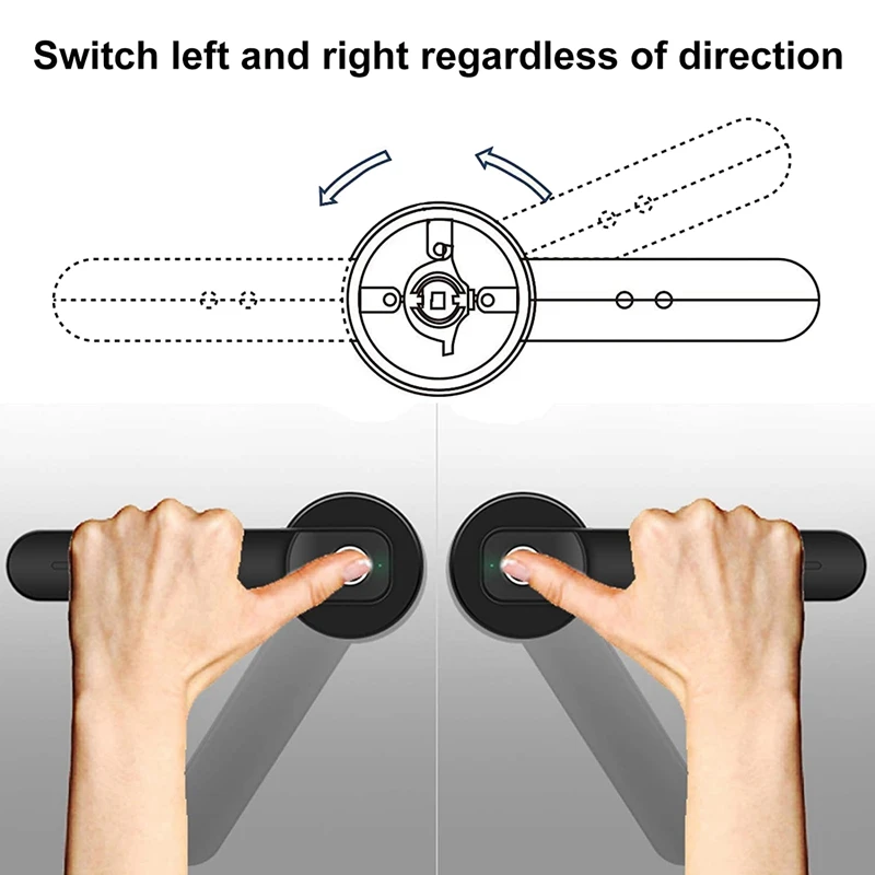 Дверной замок со сканером отпечатков пальцев умный биометрический с безопасной