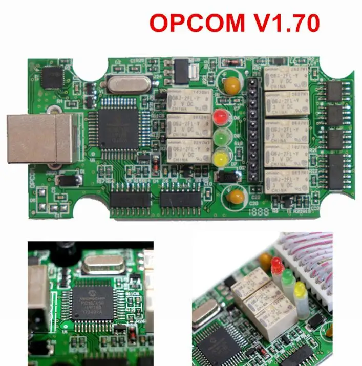 Newt прошивка OPCOM 1,70 1,59 OBD2 CAN-BUS считыватель кодов V1.99 V1.95 для O-p-e-l OP COM OP-COM диагностический PIC18F458 чип ftdi - Цвет: OPCOM V1.70