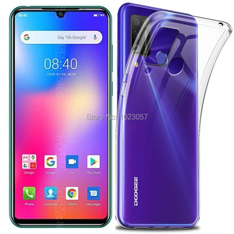 Чехол роскошный чехол из ТПУ и силикона s Для Doogee N20 Pro, задняя крышка для телефона Doogee N20 Pro, чехол