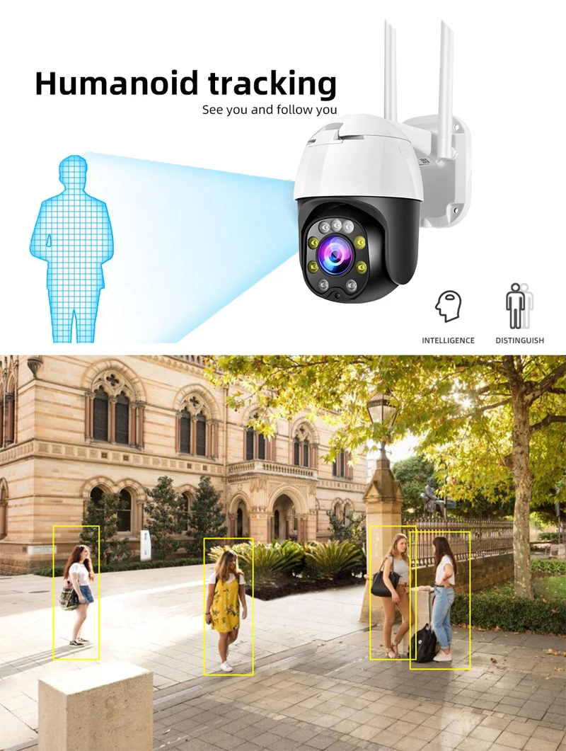 SECUEYE 1080P купольная IP камера Камера WiFi Pan/наклон 5X зум возможностью погружения на