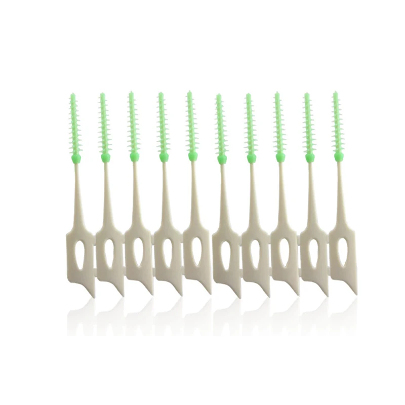 40 шт./кор. мягкий Пластик зубная нить десен для ухода за межзубным пространством