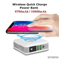 wireless quick charge power bank for iphone xiaomi protable travel phone battery charger external dual usb power charger