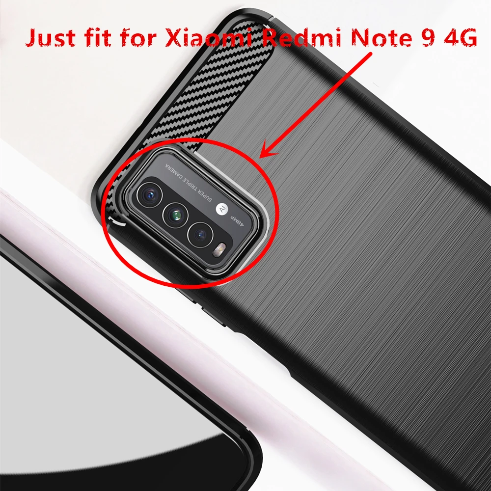 Чехол для Xiaomi Redmi Note 9 4G чехол мягкий силиконовый резиновый из ТПУ | Мобильные