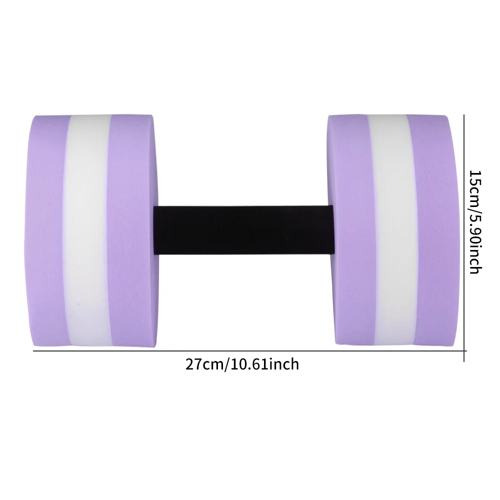 

2 Pcs Floating Dumbbell Water Foam Dumbbell Weights Swimming Fitness Pool Exercise Float Aquatic Barbell Swim Fitness Dumbbell