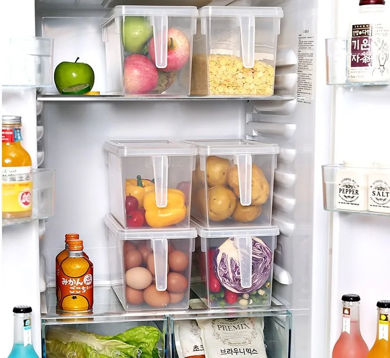 Кухня прозрачныая полипропиленовая коробка для хранения зерна контейнер фасоли