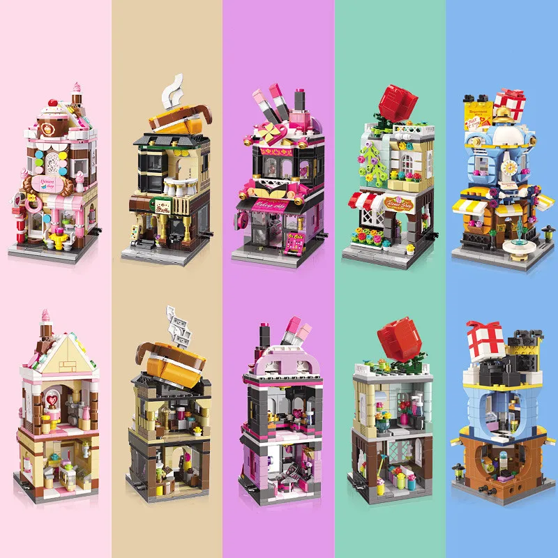 Блоки Город друзей игрушки для девочек и мальчиков уличные магазины блокировка