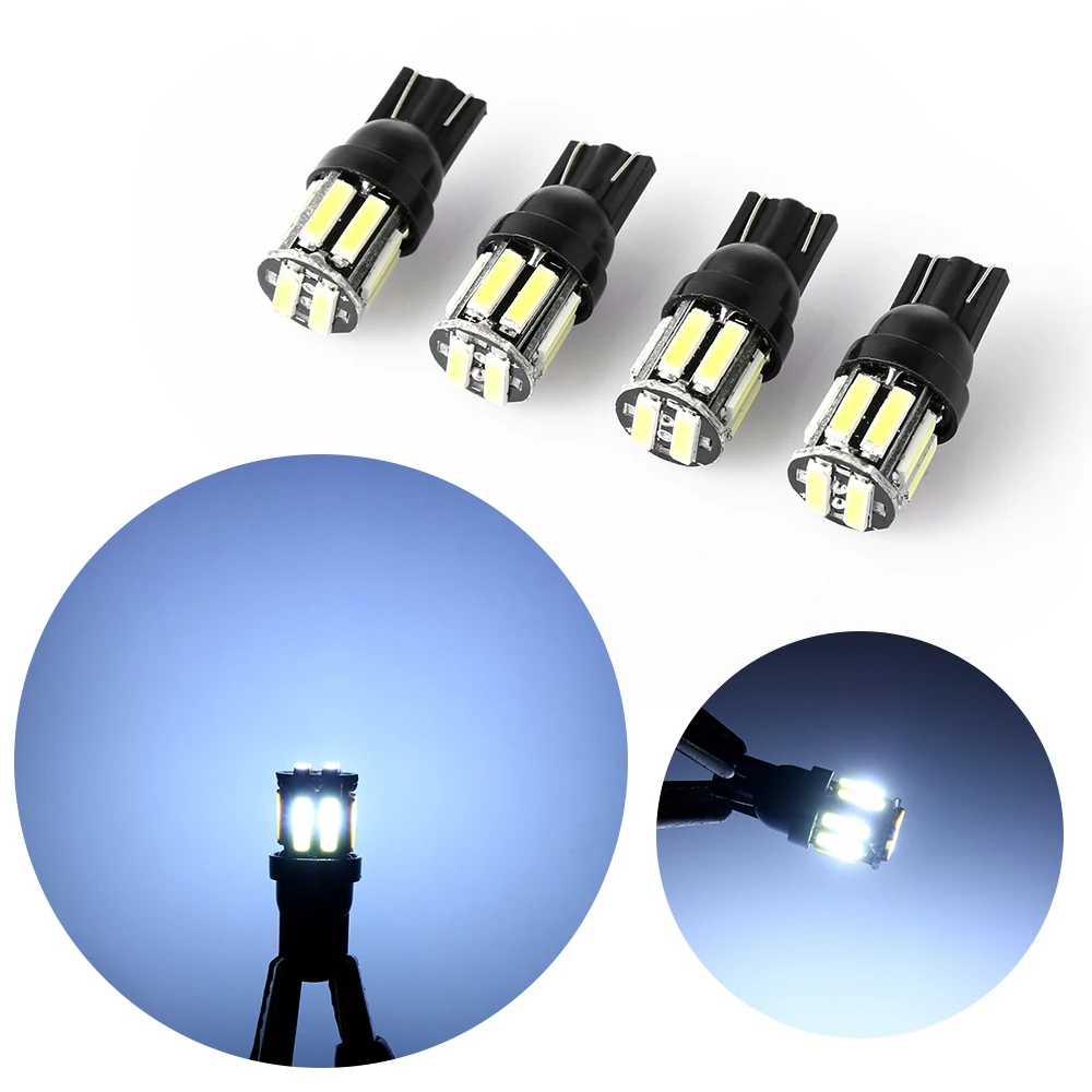 4 шт. светодиодсветодиодный лампы T10 10 SMD W5W 194 168|Сигнальная лампа| |