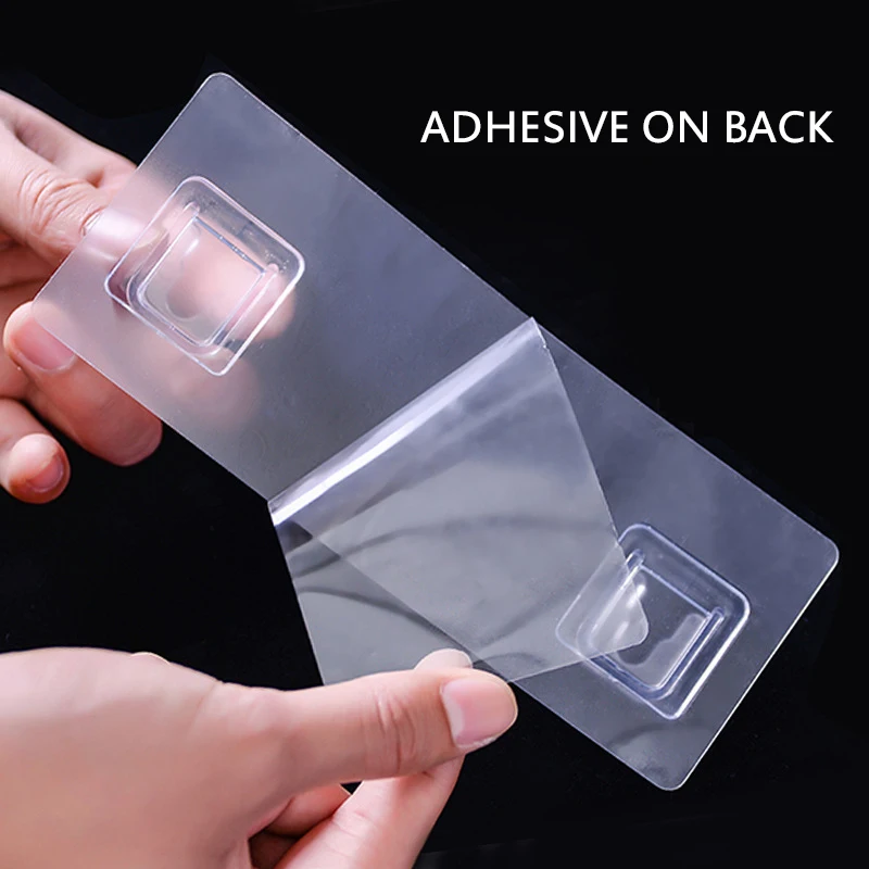 

Wall Mounted Multi-Purpose Hooks Self-adhesive Organizer Holder Rack Double-sided Paster Hook Kitchen Bathroom Strong Hooks