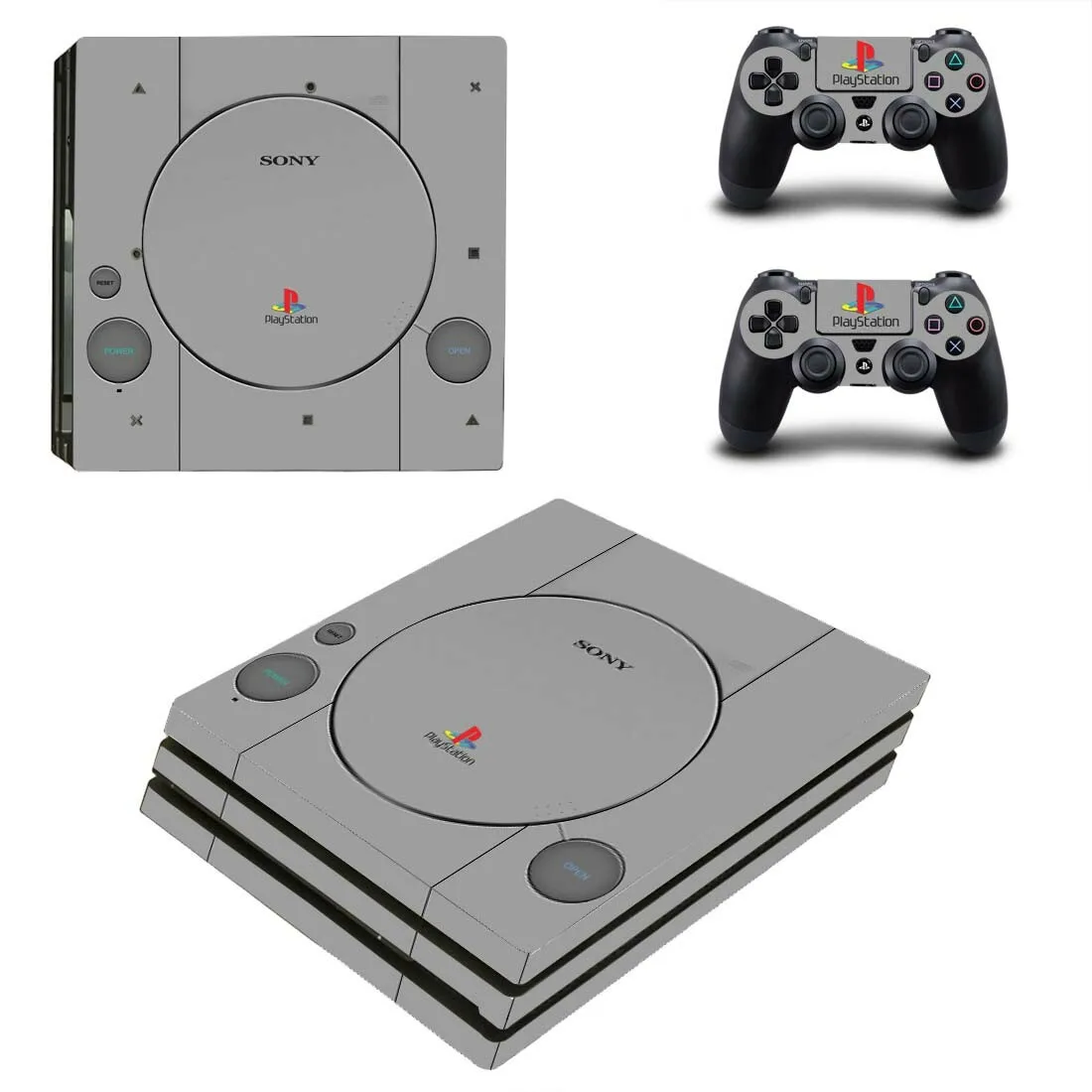 PS4 Pro Stickers PS 4 Play station Vinyl Skin Sticker Decals Pegatina Adesivo For PlayStation console and controller | Электроника