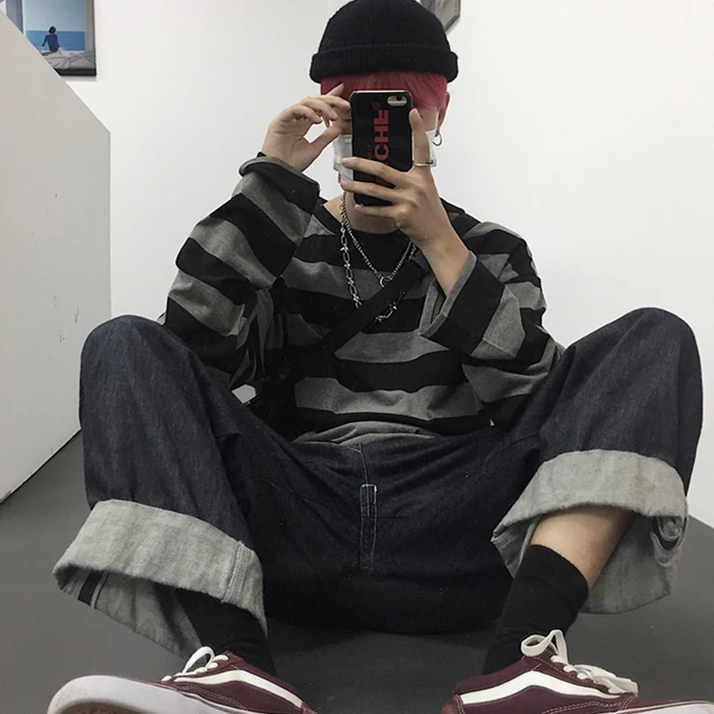 Женская футболка в стиле хип хоп с длинным рукавом без бретелек|Футболки| |