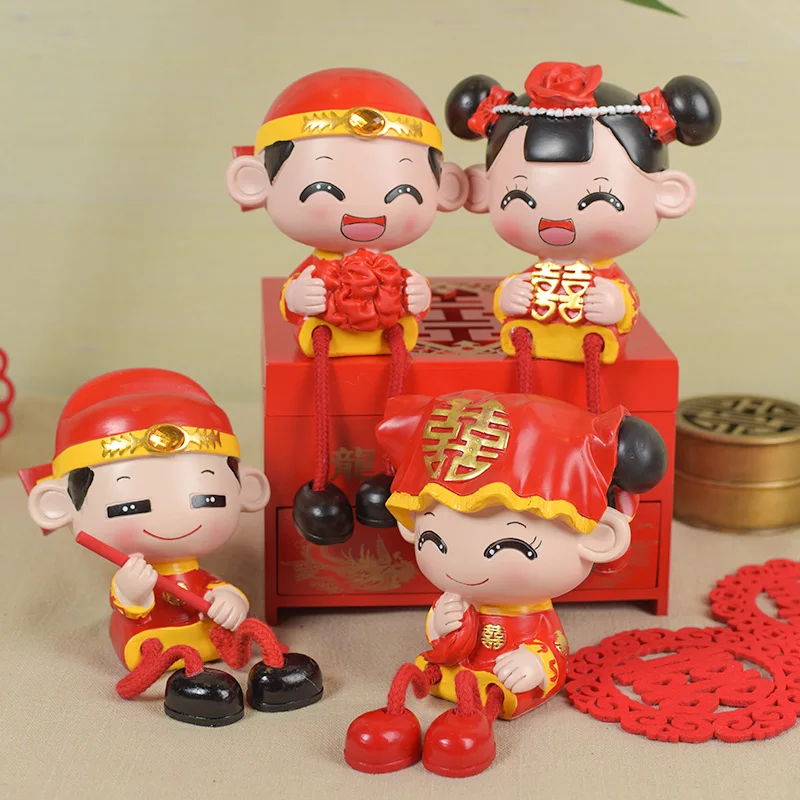 

Wedding gift male and female dolls a pair of creative high-end doll ornaments