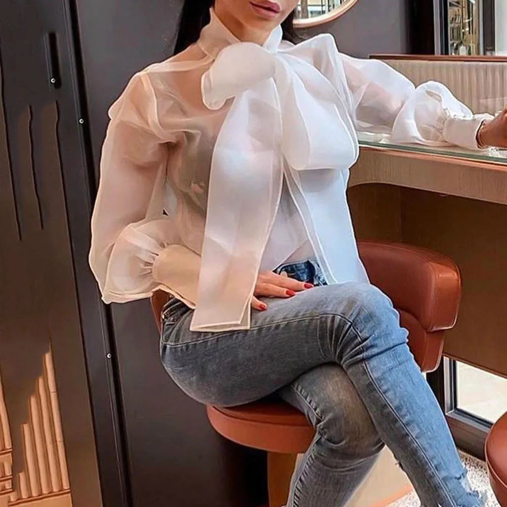Англия Винтаж перспектива органза белая блузка Для женщин Blusas Mujer De Moda 2020 рубашка