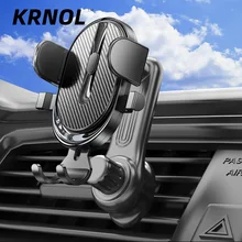 Upgrade Air Vent Car Phone Holder Stand with Metal Hook Clip 360 Rotation Auto Air Outlet Smartphone Mount Support Bracket Clamp