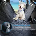 Чехол для на автомобильное сиденье для перевозки собак задний коврик, сетчатая Водонепроницаемая защитная подушка для домашних животных с молнией и карманом для путешествий Dropshi