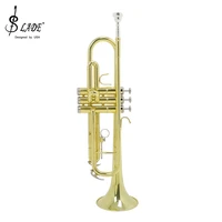 slade musical trumpet bb b flat brass trompeta golden durable trompete musical instrument with mouthpiece gloves foam case