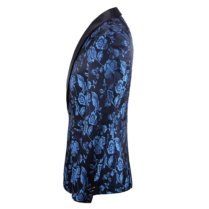 Новый модный мужской блейзер с цветочным принтом свадебное платье для жениха