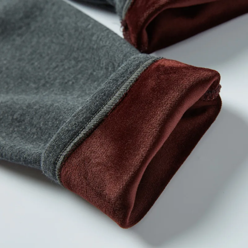 Зимнее бархатное плотное термобелье для мужчин и женщин зимнее Теплое