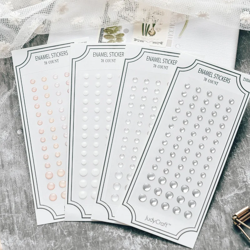 70 точек красочные самоклеящиеся эмалевые точки резиновые наклейки