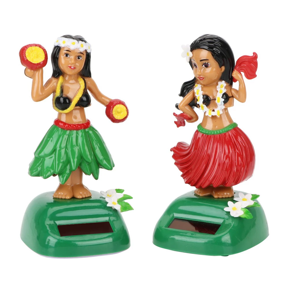 Декомпрессионная игрушка Hula на солнечной батарее для гавайской девочки