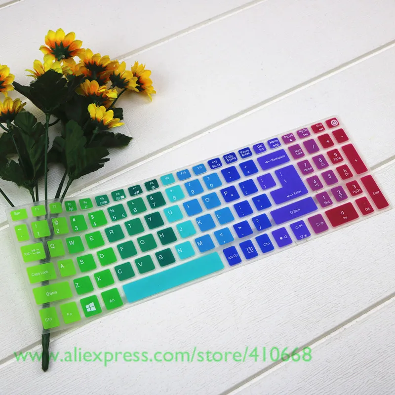Силиконовый защитный чехол для клавиатуры 15,6 дюймов для acer Aspire e15 5-573G E5-573 E5 573G V3-574 F5-572 TMP257