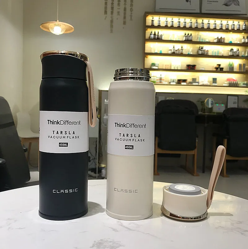 Новинка простой термос из нержавеющей стали 310/450 мл портативная вакуумная фляжка