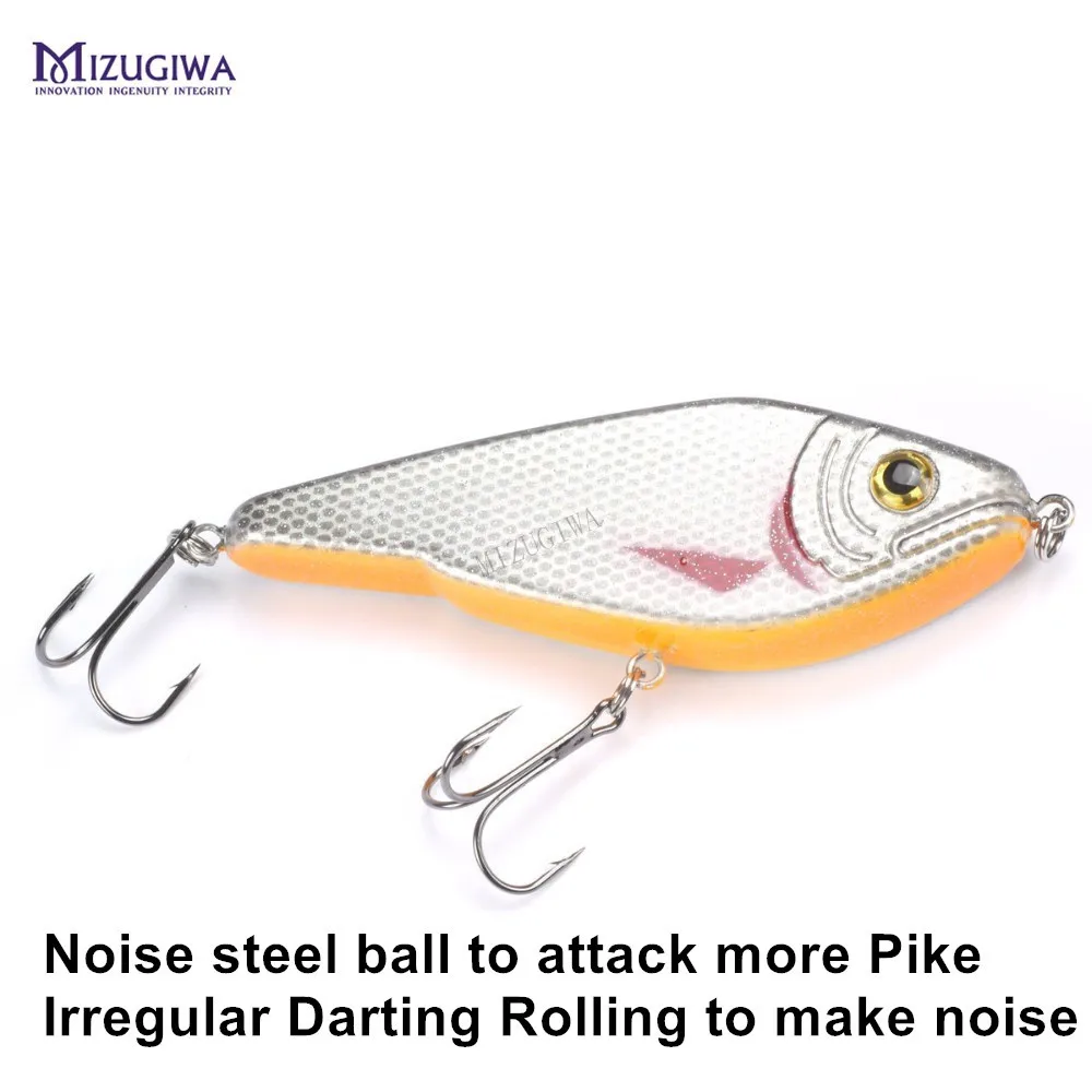 Рыболовная приманка Щука Джеркбейт мускусный бустер большой VIB крючки Mustad