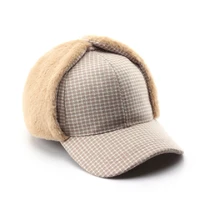 baseball cap woman lamb wool earflp hats snapback winter autumn thickwarm caps casual sun visor trucker hat retro bomber hats