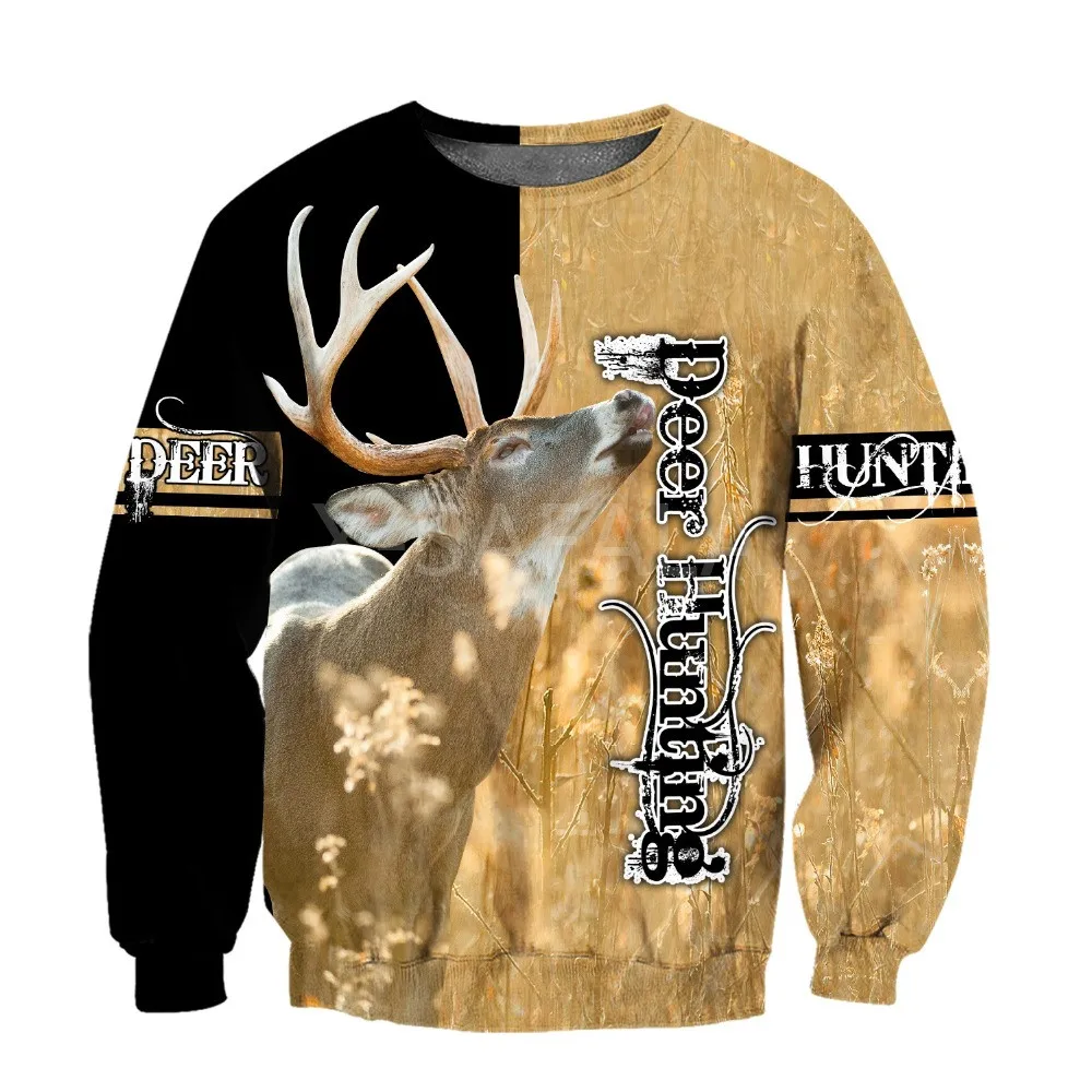 

Beautiful Deer Hunting Anima 3D All Print Plus Hoodie Man Women Harajuku Outwear Zipper Pullover Sweatshirt Casual Unisex Jacket