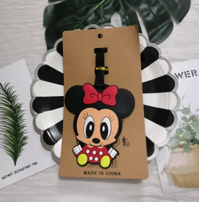 12 Disney Новая креативная мультяшная бирка для багажа милый посадочный талон Минни Маус цвет ПВХ бирка багажная бирка стежка - Цвет: 12