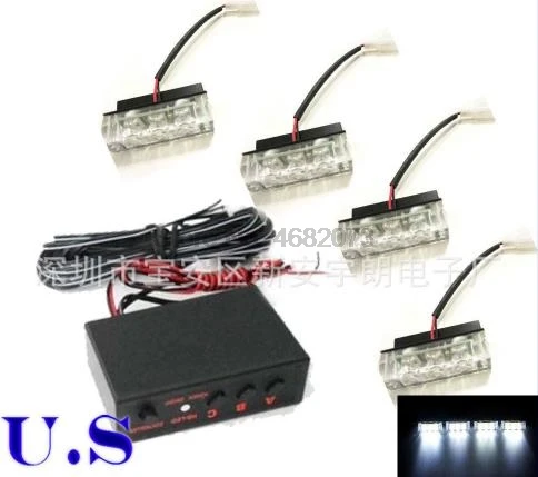 От DHL или Fedex 50 наборов Авто Передняя решетка аварийного флэш Предупреждение