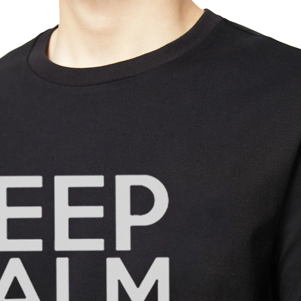 Повседневные мужские хлопковые футболки с надписью Keep Calm Иисусом скоро