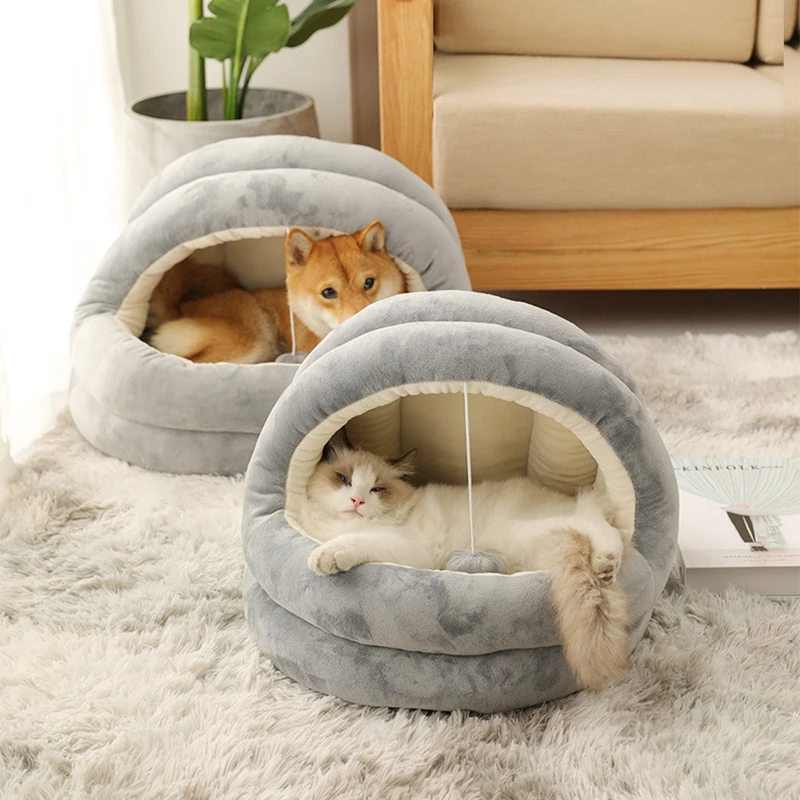 

Winter Warm Puppy Dog Pet Bed House Removable Dog Cat Beds for Small Dogs Cats Kedi Katten Mat Kennes Mascotas Products Pet Home