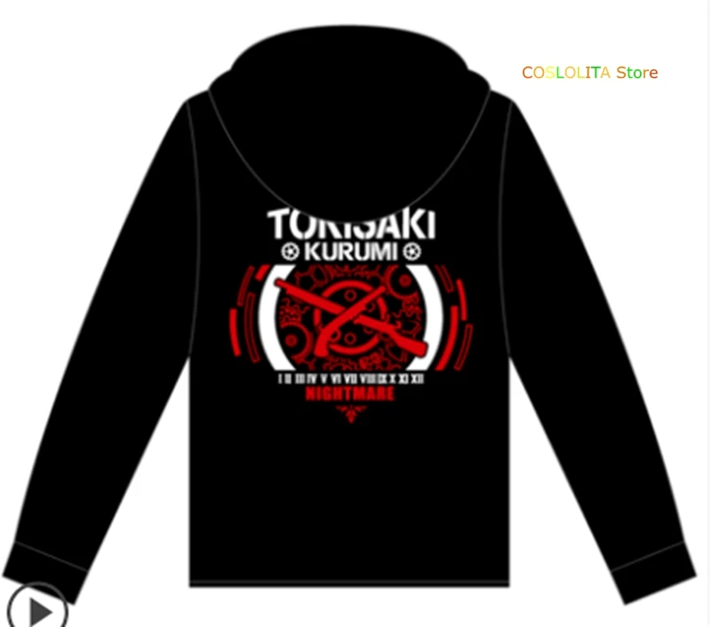 

Anime DATE A LIVE Tokisaki Kurumi Casual Hooded Coat Men Women Autumn Winter Hoodie Sweatshirt Unisex Loose Pants Suit Cosplay