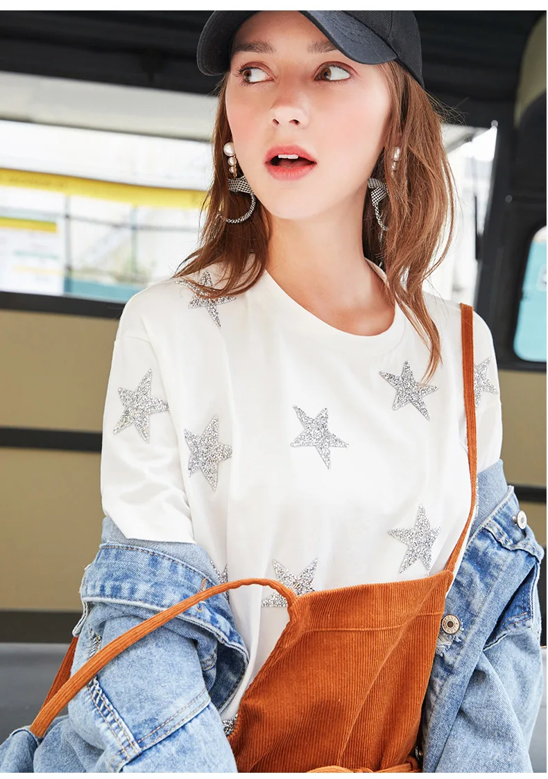 10 шт./лот звезда горячей фиксации патчи Стразы термотрансферный дизайн