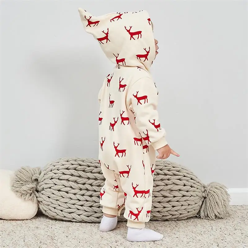 Famuka/комбинезон с капюшоном для маленьких мальчиков и девочек утепленный теплый