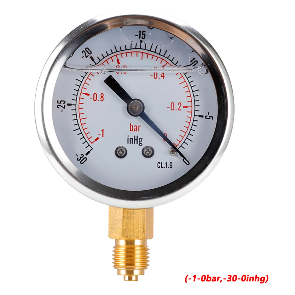 Радиальный вакуумный измеритель давления воздуха высокоточный барометр 1/4 bsp 1 0