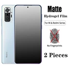 Матовая Гидрогелевая пленка для xiaomi redmi note 9s 6 7 8 9 10 Pro 8t 9a 8a 7a note 9 pro, защитная пленка для экрана, не стекло, 2 шт.