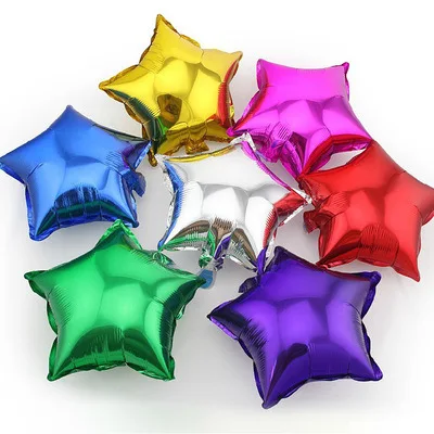 Оптовая продажа 10 дюймов в форме звезды украшения для дня рождения Детские
