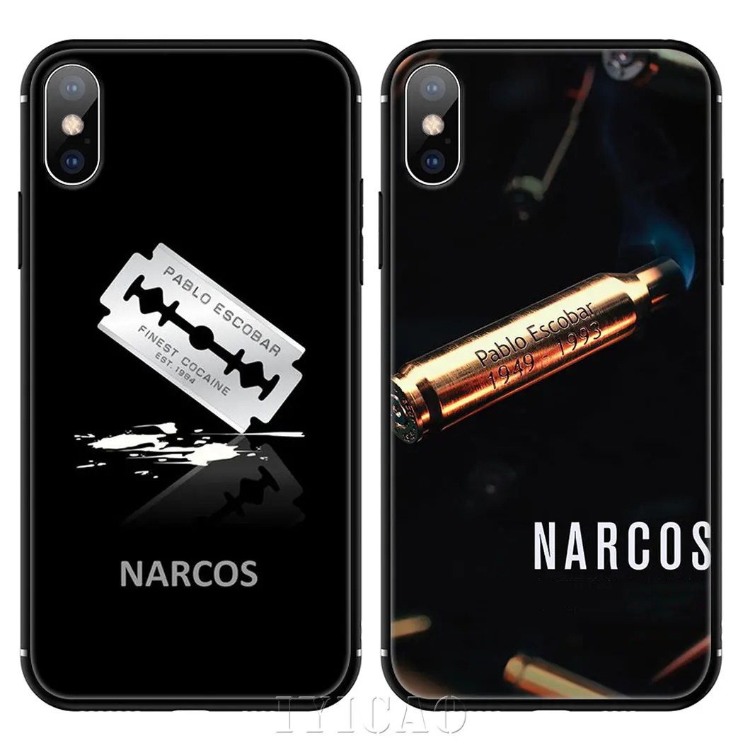 Мягкий чехол для телефона IYICAO Narcos tv Pablo escobar для iPhone XR X XS Max 6 6S 7 8 Plus 5 5S SE